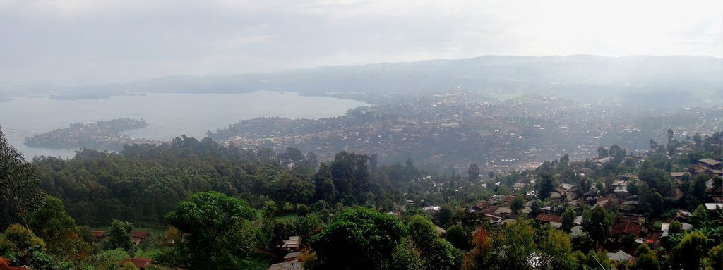 Bukavu depuis la route de Kabare-Walungu
