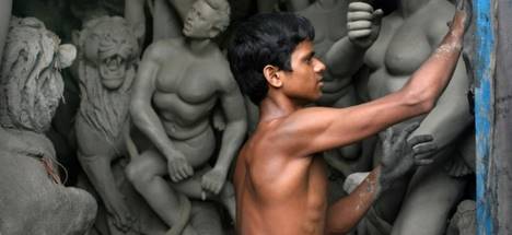 Inde sculteur de déesses