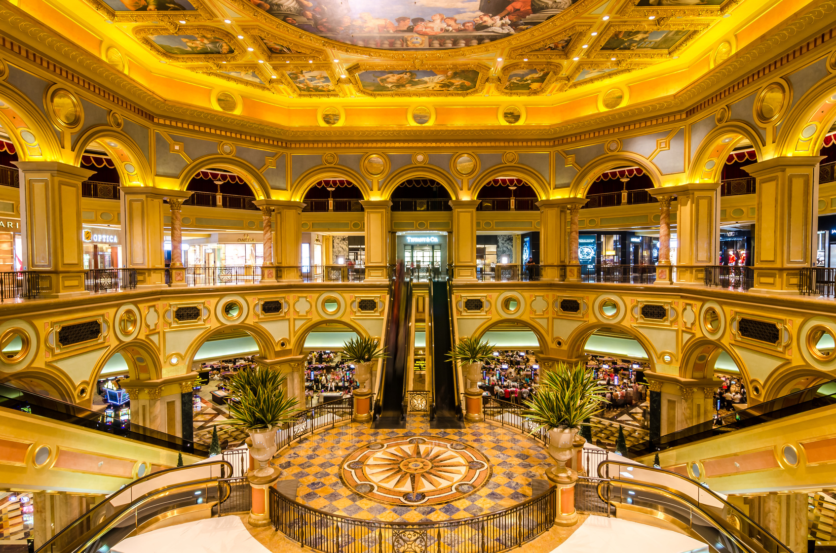 The Venetian Hotel, Macao - The famous shopping mall, luxury hot