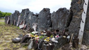 Vestiges Marae, île de Raitera 