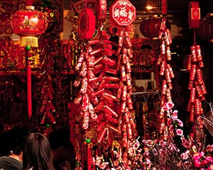 Malaysia, Kuala Lumpur: Chinese new year in the street
