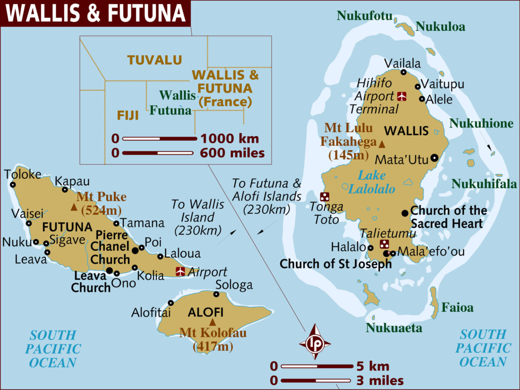 Map of Wallis and Futuna.