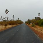 Route en sortant de Dakar