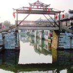 Tongli town _bridge_. Ancient chinese river village Tongli near Suzhou