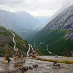 Trollstigen par le Geirangerfjord protégé par l' UNESCO